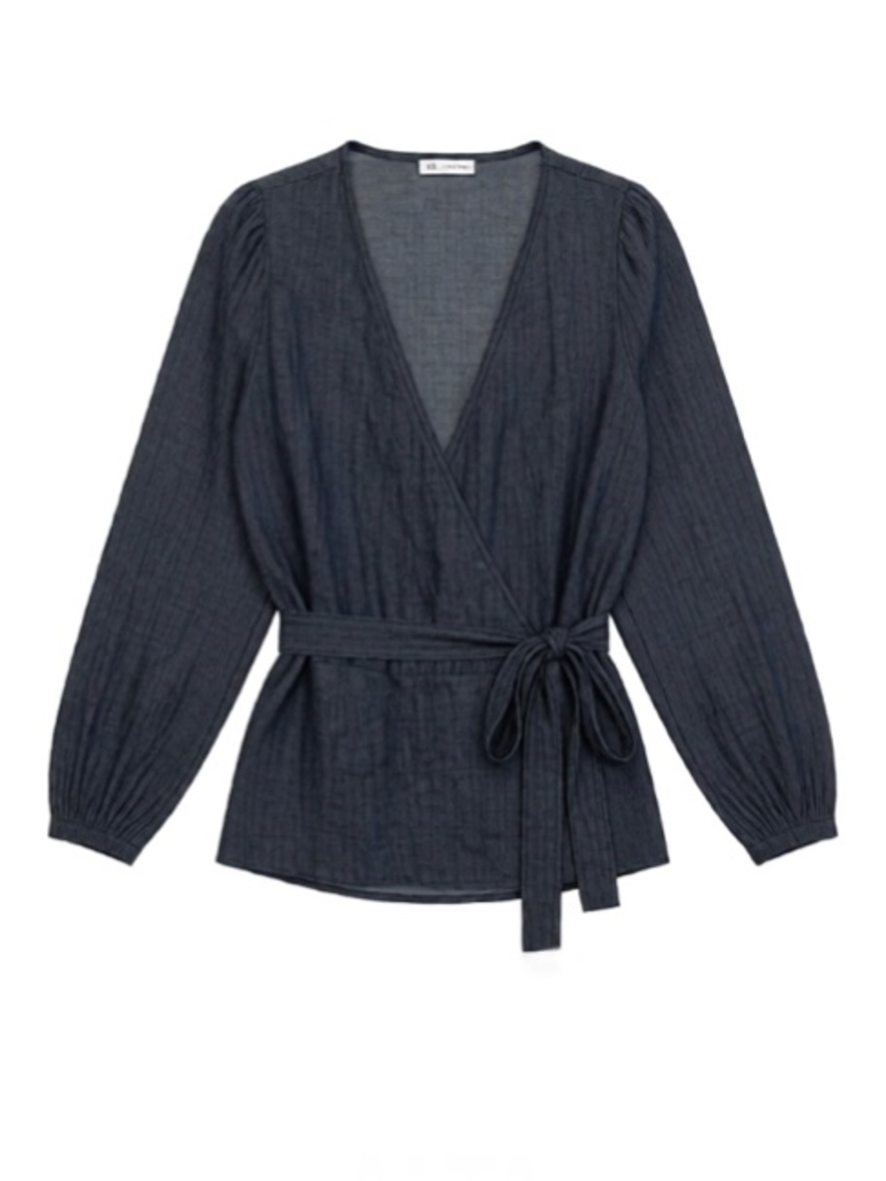 NWT GAP Blouson Sleeve Wrap Top in TENCEL™